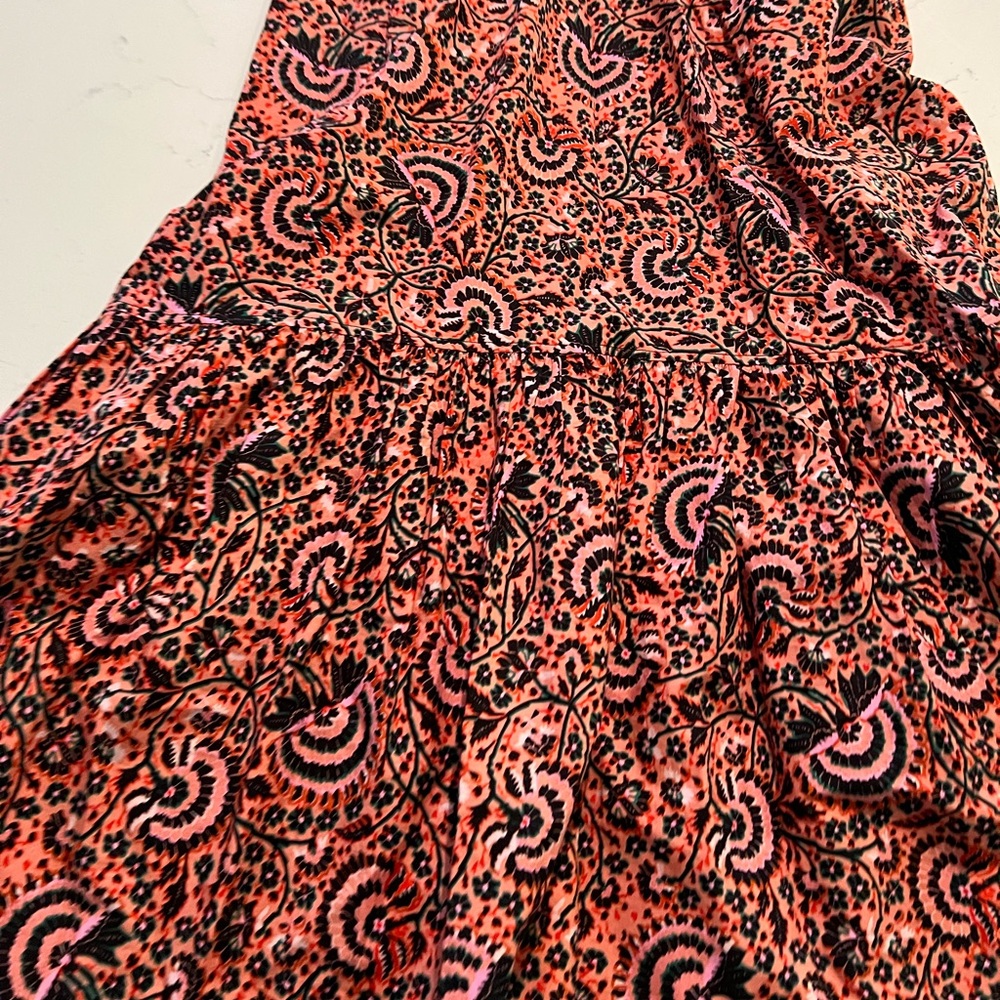 A.L.C. Red Paisley Midi Dress - Picture 2 of 14